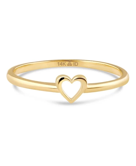 Кольцо Devata Open Heart 14K, золотое