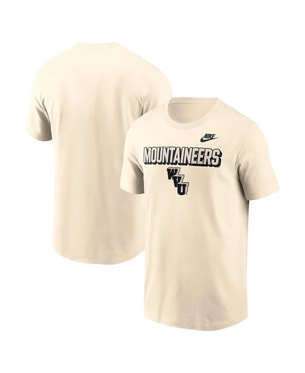 Мужская футболка Nike West Virginia Mountaineers, бежевая