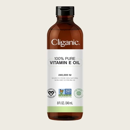 Масло витамина E CLIGANIC, 237 мл, синее
