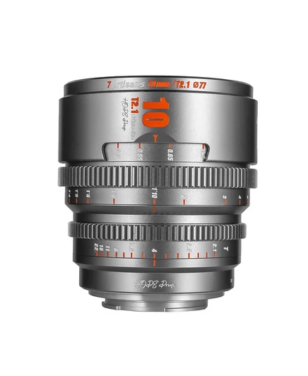 Объектив 7artisans Hope Series 10 мм T2.1 для Canon EOS-R, серебристый