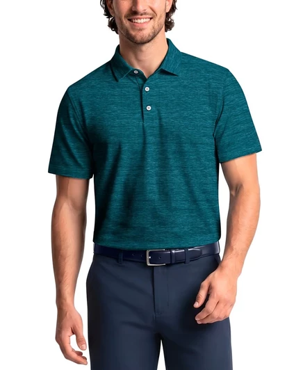 Мужское поло PGA TOUR Jaspe Airflux, темно-серое