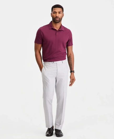 Мужские брюки michael kors classic-fit sharkskin, серые