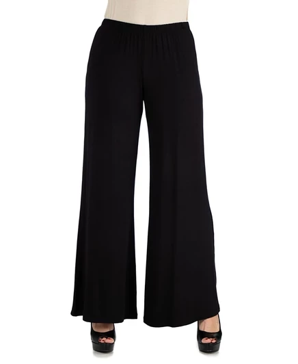 Женские брюки-палаццо 24seven Comfort Apparel, черные