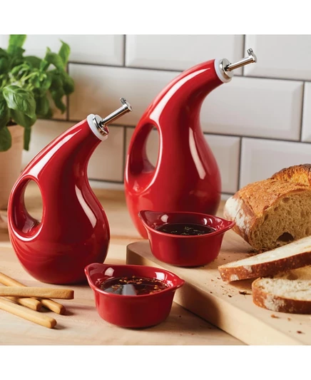 Набор бутылей Rachael Ray EVOO, 4 предмета, красный