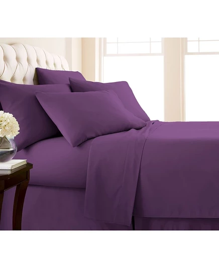 Простыни Southshore Fine Linens Split King, темно-фиолетовые