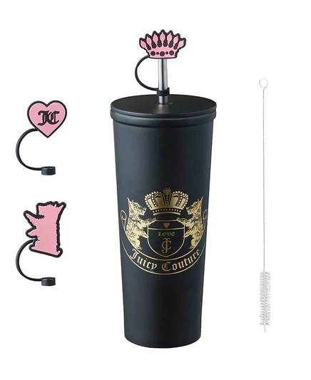 Набор термостаканов Juicy Couture 710 мл, 6 шт., черный