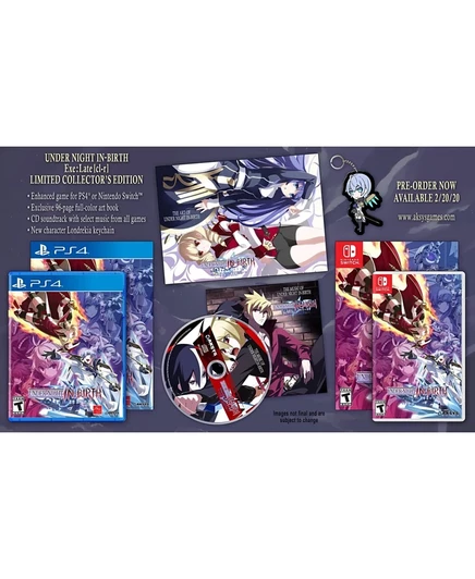 Видеоигра Aksys Games Under Night In-Birth EXE: Late[CL-R], Switch