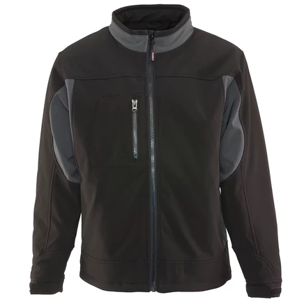Мужская утепленная куртка Softshell от RefrigiWear - Водостойкая ветрозащитная оболочка black