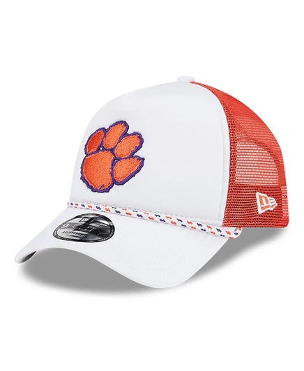 Мужская кепка New Era 9FORTY Clemson Tigers, бело-оранжевая