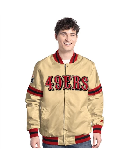 Мужская куртка Starter Scout San Francisco 49ers, золотистая