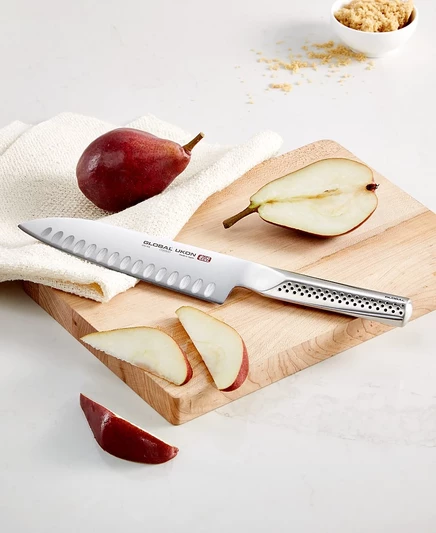 Нож Global Ukon Santoku 18 см, серебристый