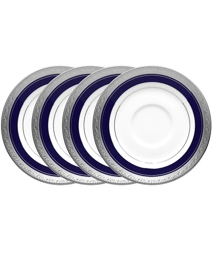 Набор блюдец Noritake Crestwood Cobalt 6″, 4 шт., кобальтовый