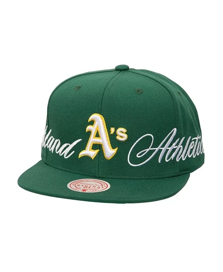 Унисекс кепка Mitchell & Ness Just Don x MLB Lux Script, зеленая