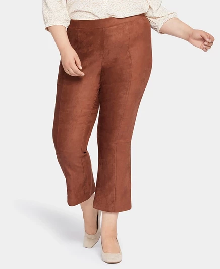 Женские брюки NYDJ slim bootcut больших размеров, коричневые