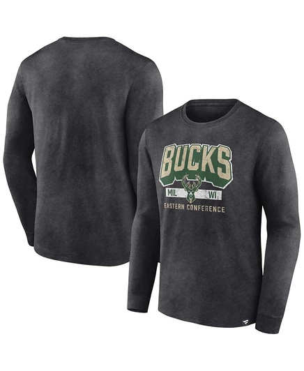 Мужская футболка Fanatics Milwaukee Bucks Front Court серая