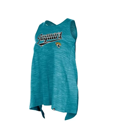 Женская майка New Era Jacksonville Jaguars Space Dye Active бирюзового цвета teal
