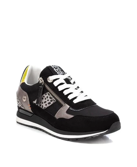 Женские кроссовки Xti Urban Casual на шнуровке, черные
