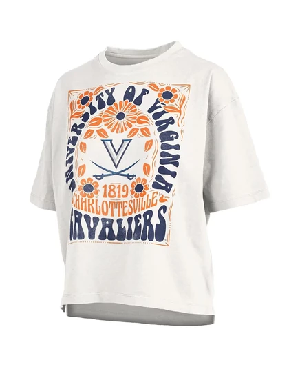 Женская белая футболка оверсайз Virginia Cavaliers Harmony от Pressbox white