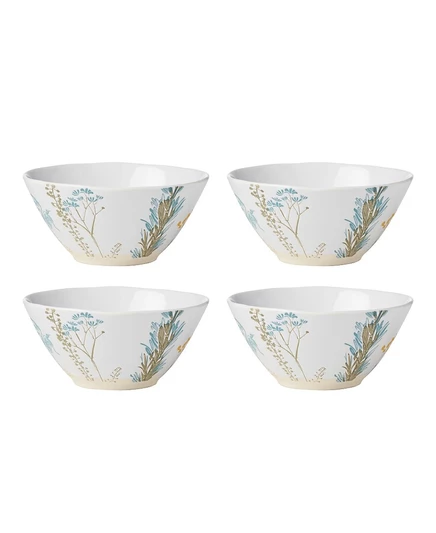 Набор универсальных мисок Lenox Wildflowers 4 шт., белые