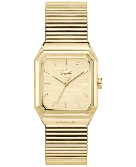 Мужские часы-браслет Lacoste Rene Gold Tone с сетчатым браслетом из нержавеющей стали, золото 31x32 мм