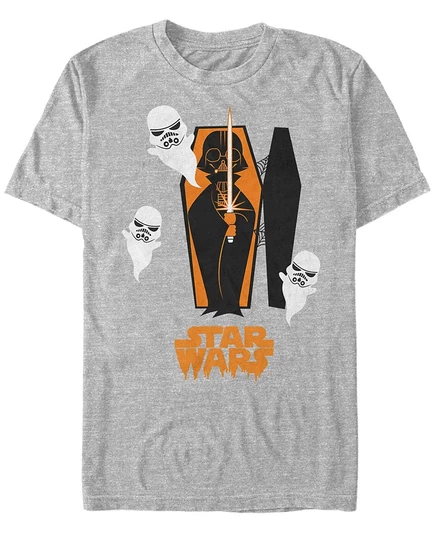 Мужская футболка Fifth Sun Star Wars Darth Vader, с коротким рукавом, серая