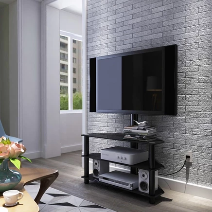Тумба под ТВ Streamdale Furniture, поворотная, черная