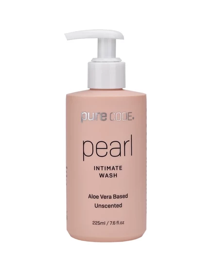 Средство для интимной гигиены PURECODE Pearl с пробиотиком на основе алоэ Вера и без запаха, 225 мл/7,6 жидких унций, белый