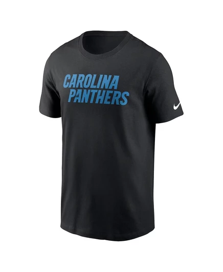 Мужская черная футболка Nike Carolina Panthers Prime Time Wordmark Essential от Nike black