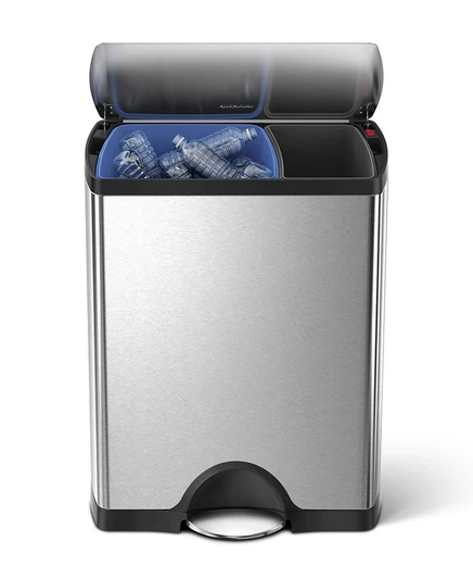 Мусорное ведро SimpleHuman Classic 46 л, матовая сталь