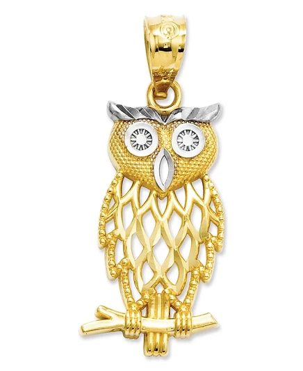Подвеска Macy's Owl из золота 14k и серебра