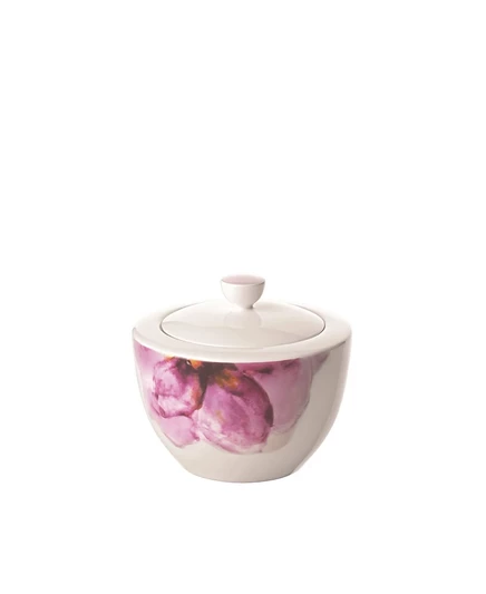 Сахарница Villeroy & Boch Rose Garden с крышкой, многоцветная