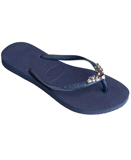  Женские тонкие босоножки-слипоны Mermaid II navy