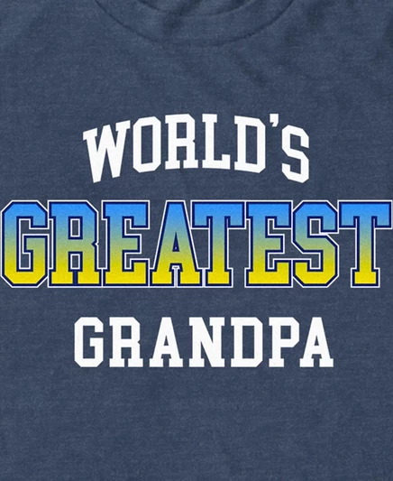 Футболка с коротким рукавом Fifth Sun Men's Greatest Grandpa для мужчин navy heather