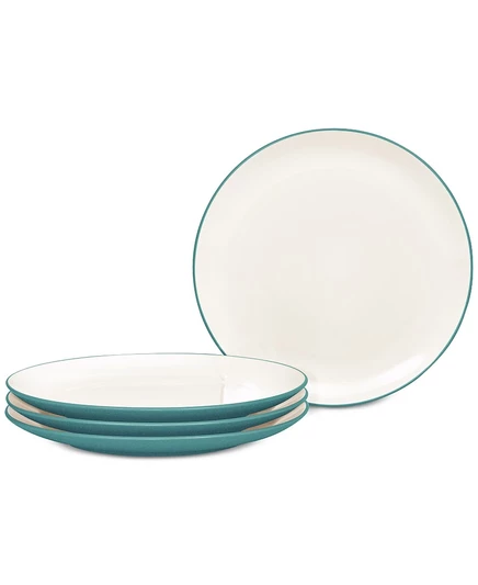 Обеденные тарелки Noritake Colorwave, 4 шт., бирюзовые