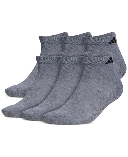 Мужские спортивные носки Adidas низкие, 6 пар, серые