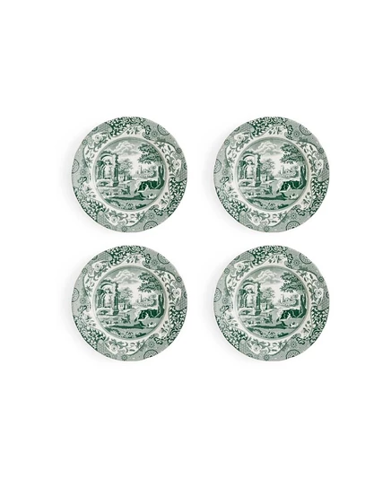 Хлебные тарелки Spode Heritage Green, набор 4, зеленые