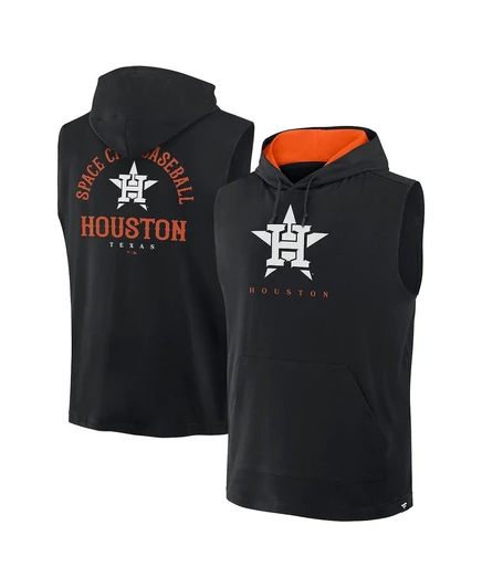 Мужское безрукавное худи Fanatics Houston Astros, черное