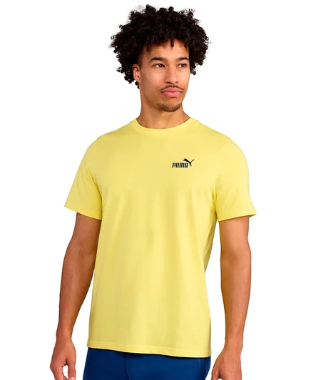 Мужская футболка Puma Essential с маленьким логотипом, желтая