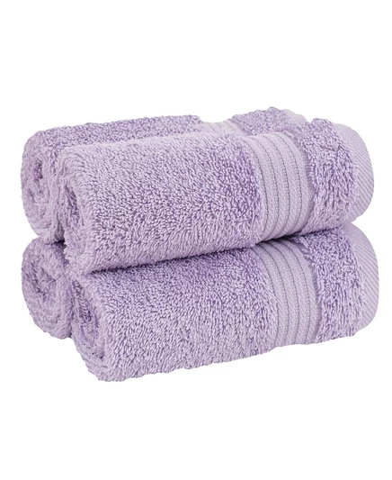 Набор из 4 лицевых полотенец American Soft Linen Bekos, фиолетовый