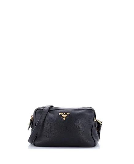 Женская сумка Pre-Owned Prada Double Zip, черная