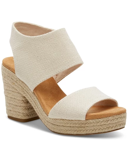 Женские сандалии TOMS Majora на платформе, белые