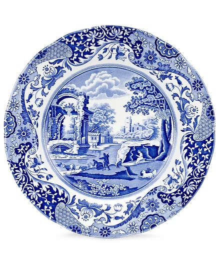 Обеденная тарелка Spode Blue Italian, диам. 26,7 см, синяя