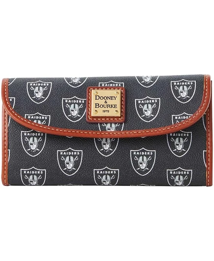 Женский кошелек Dooney & Bourke Continental Las Vegas Raiders, черный