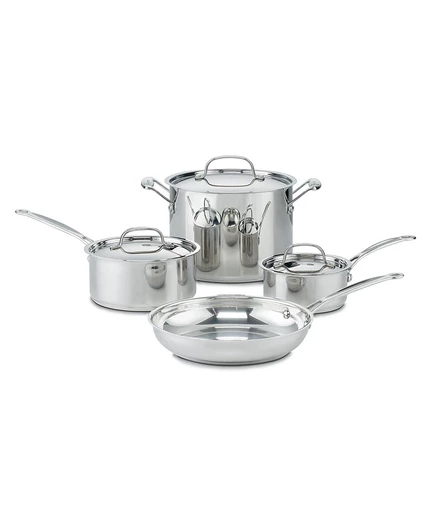 Набор посуды Cuisinart Chef's Classic, нерж., 7 пр., серебристый