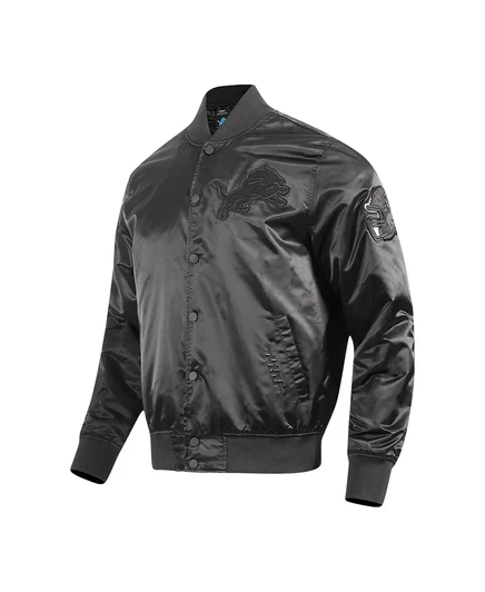 Мужская куртка Aidan Hutchinson Black Detroit Lions Player от Pro Standard с застежкой на молнию black