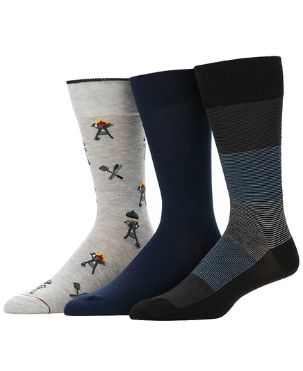 Мужские носки Perry Ellis Portfolio, 3 пары, разноцветные