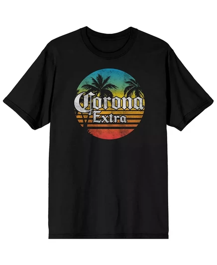 Черная футболка с градиентным логотипом Corona Mens-XL black