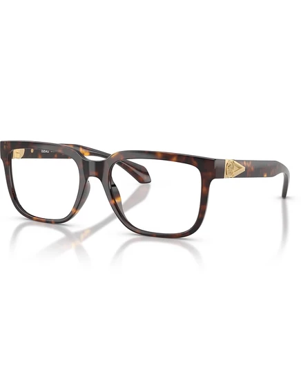 Мужские квадратные пластиковые очки Versace Man VE3377U коричневого цвета