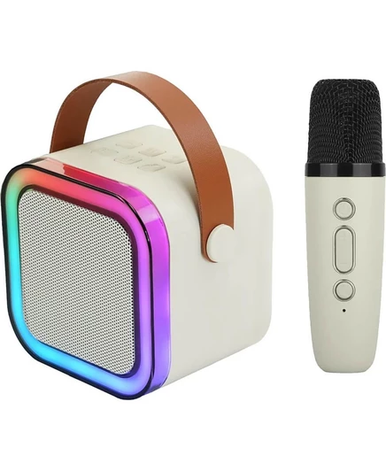 Караоке-колонка Supersonic Mini с микрофоном, бежевый