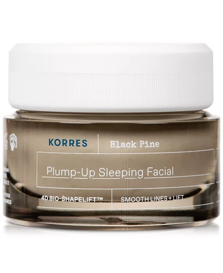 Крем для лица Korres Black Pine Plump-Up Sleeping Facial, 1,3 унции.